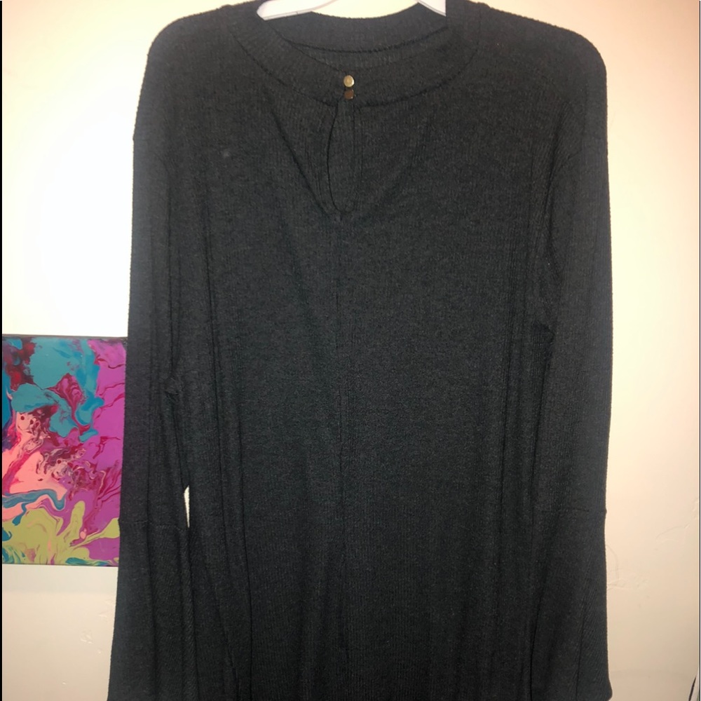 gray long sleeve dress never worn